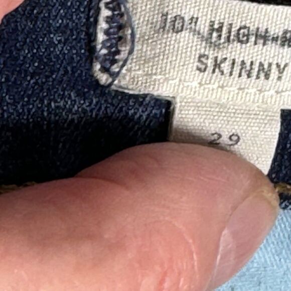 Madewell 10" High Rise Skinny Ripped Knee Jeans Sz 29 - Picture 7 of 10